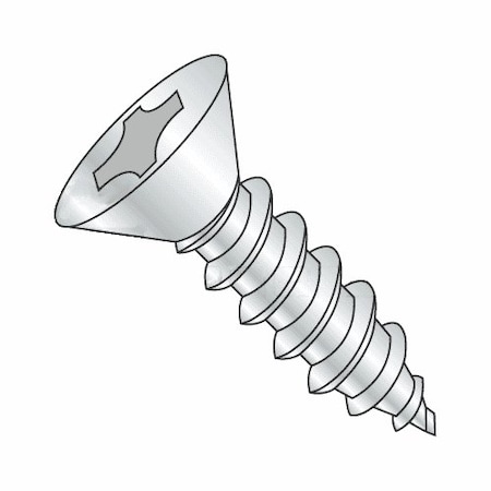 Newport Fasteners Self-Drilling Screw, #12 x 3 in, Zinc Plated Steel Flat Head Phillips Drive, 1500 PK 953416-1500